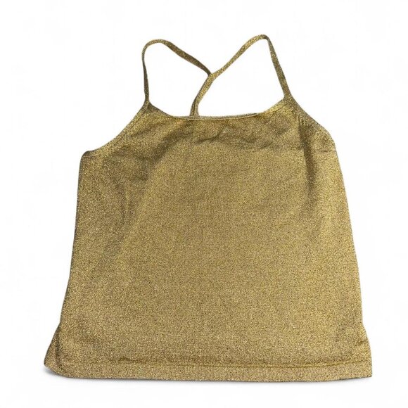 Vintage gold sparkle halter top - Picture 2 of 7